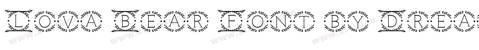 Lova Bear Font by Dreamink (7NTypes)字体转换